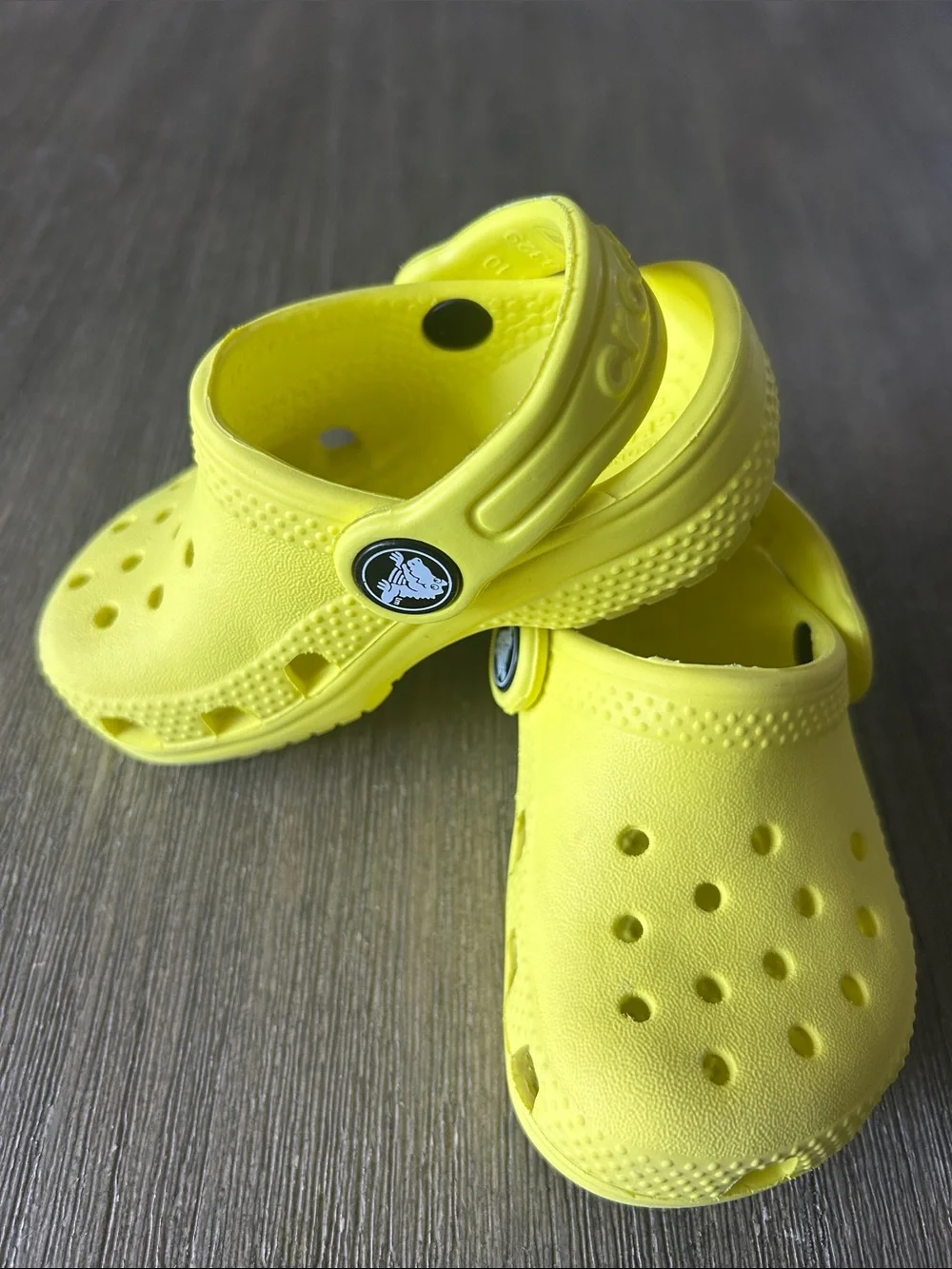 CROCS Kids' Classic Clog - Bright Yellow, Like New, Sz. C5.